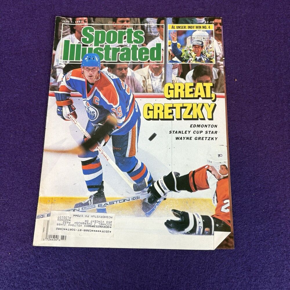 Sports Illustrated 1987 Wayne Gretzky Edmonton Oilers Stanley Cup Magazine Cover